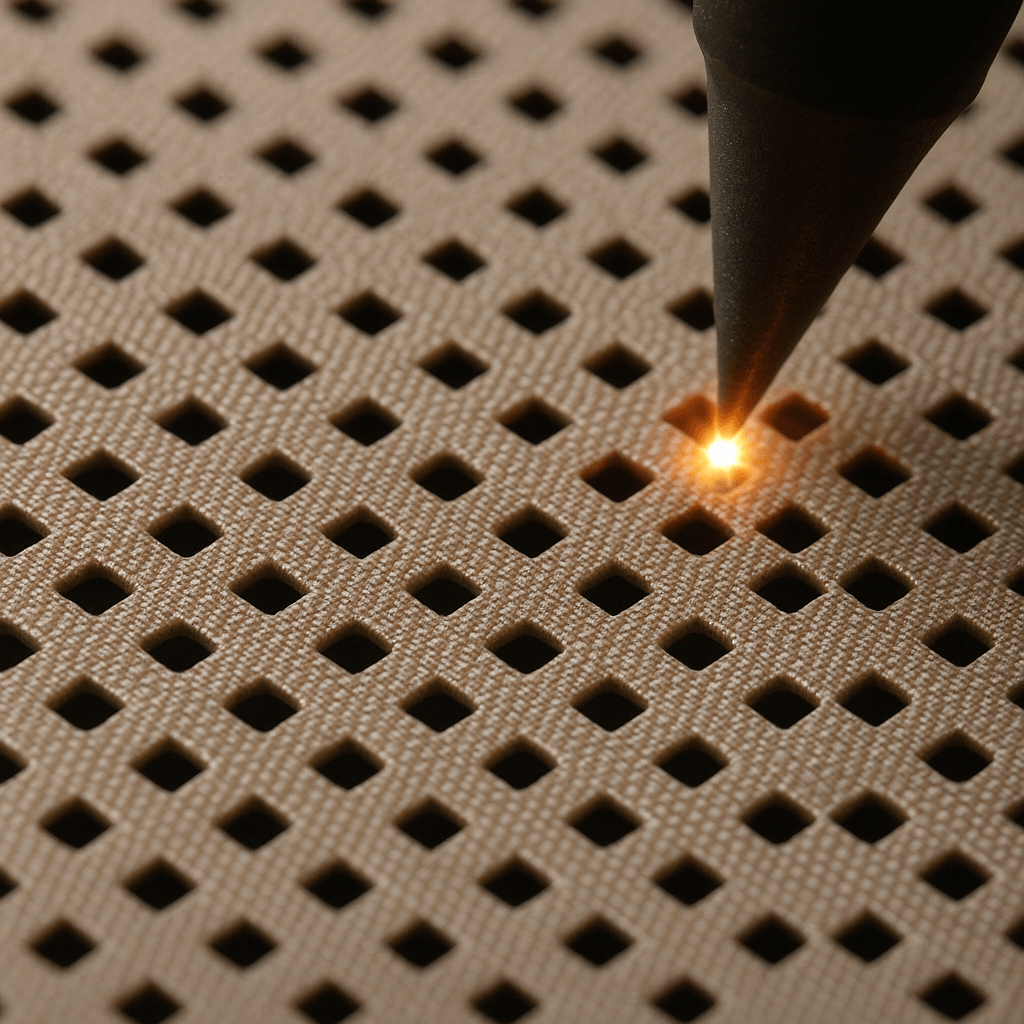 4 Laser-Perforated Square Grid