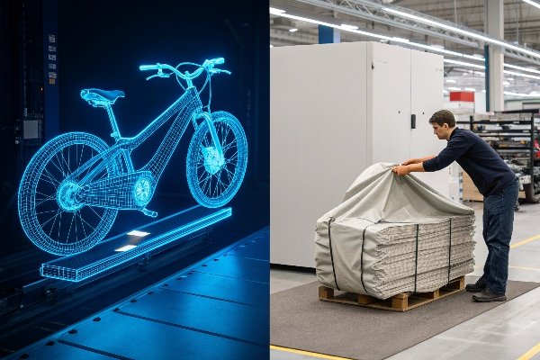 A close-up macro shot of a ripstop fabric, clearly showing the square grid pattern of reinforced threads